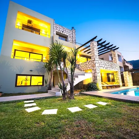 Majestic Crete Heated Pool And Sauna Вилла *